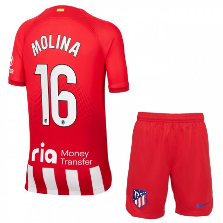 Camiseta de fútbol Atlético Madrid Molina 16 Niño 1ª equipación 2023-24